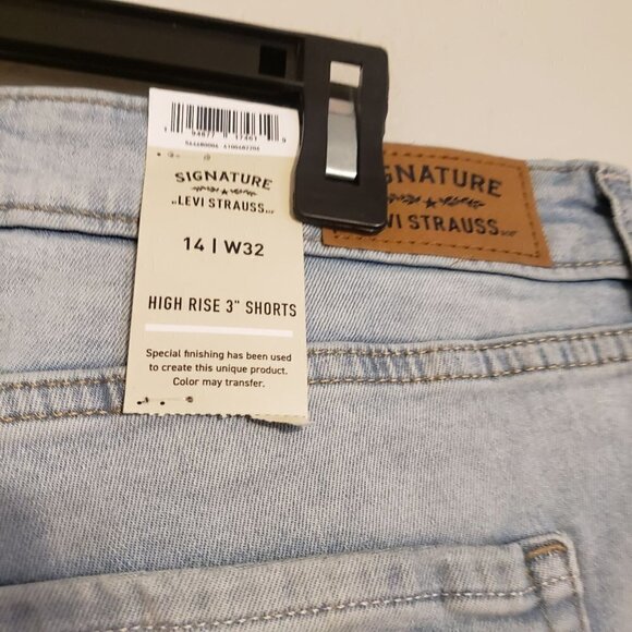 Levi's Strauss High Rise Shorts size 14 W32 NWT - Picture 8 of 9